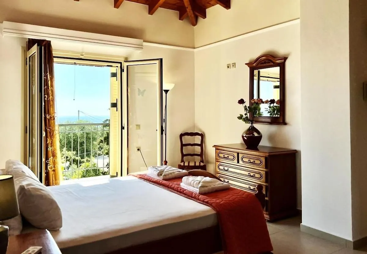 Vila 3 Bedroom Villa, Private Pool, Sea Views, Kefalonia Tzamarelata