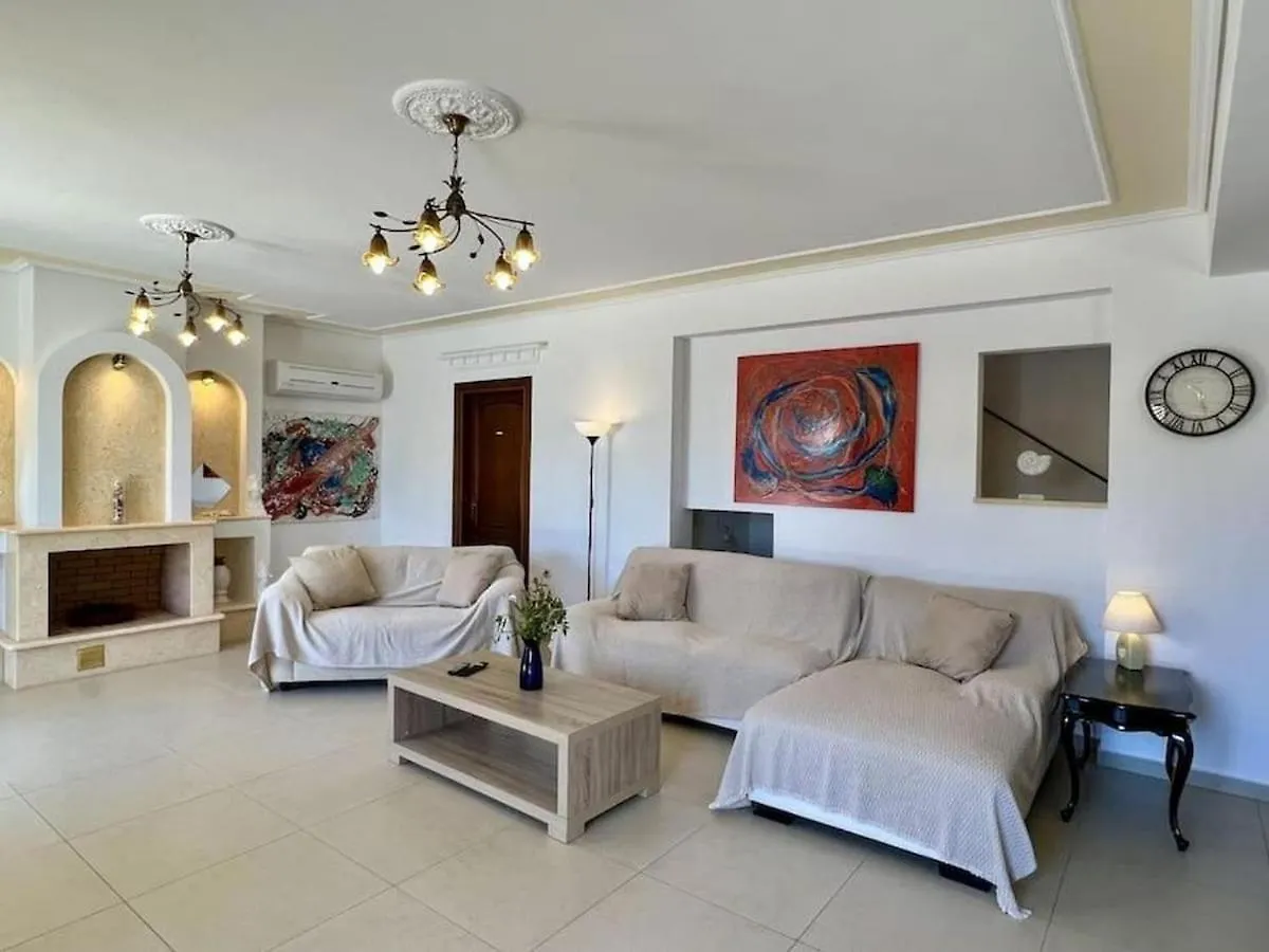 3 Bedroom Villa, Private Pool, Sea Views, Kefalonia Tzamarelata Řecko