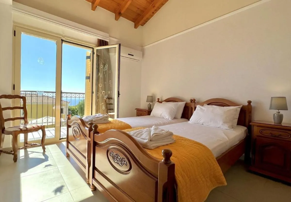 3 Bedroom Villa, Private Pool, Sea Views, Kefalonia Tzamarelata Řecko